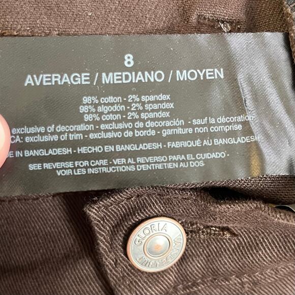 Gloria Vanderbilt Amanda Classic Coffee Roast Brown Slimming Stretch Jean 8 NWT - Picture 14 of 16